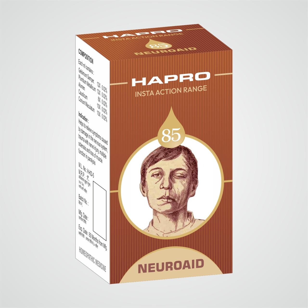 Hapro IAR (Insta Action Range Drops) Drop No – 85 NEUROAID (30ml)
