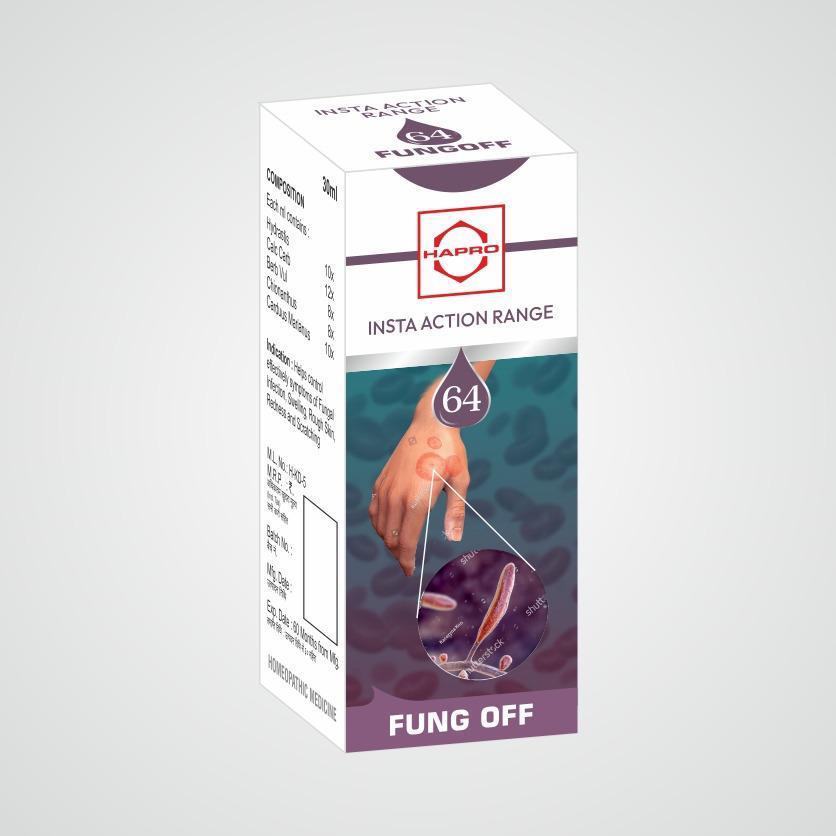 Hapro IAR (Insta Action Range Drops) Drop No – 64 FUNG-OFF (30ml)