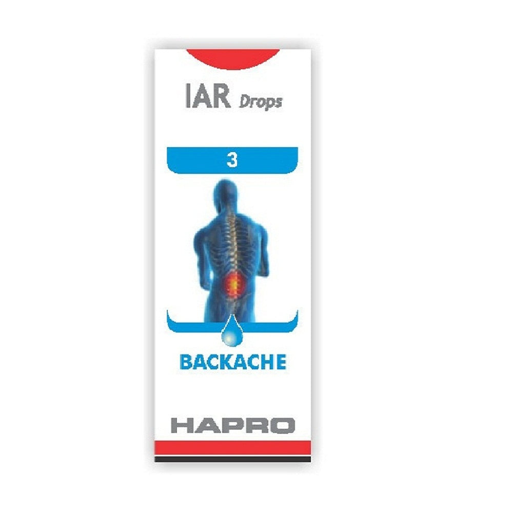 Hapro IAR (Insta Action Range Drops) Drop No – 03 Back Ache (30ml)