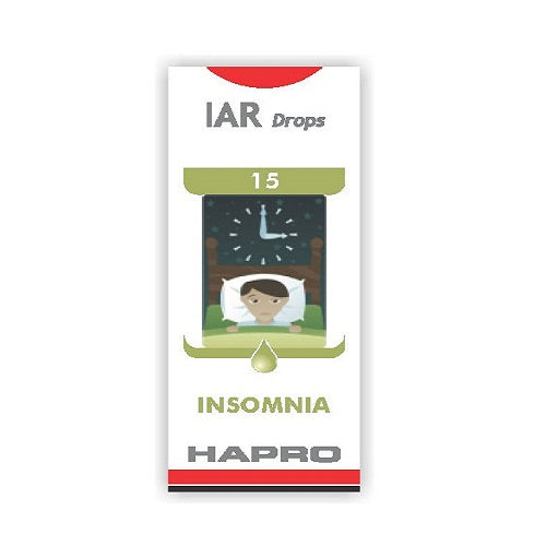 Hapro IAR (Insta Action Range Drops) Drop No – 15 Insomnia (30ml)