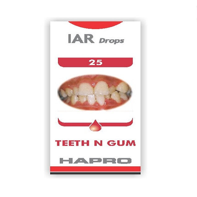 Hapro IAR (Insta Action Range Drops) Drop No – 25 Teeth-N-Gum (30ml)