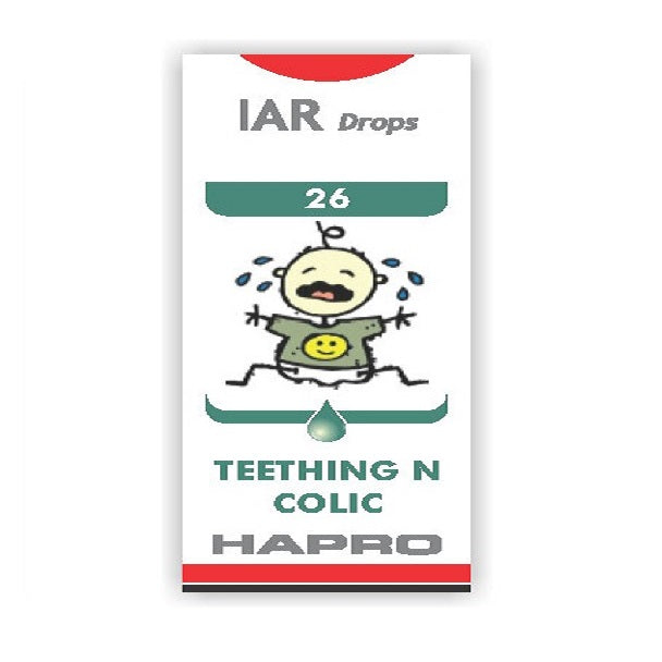 Hapro IAR (Insta Action Range Drops) Drop No – 26 Teething-N-Colic (30ml)