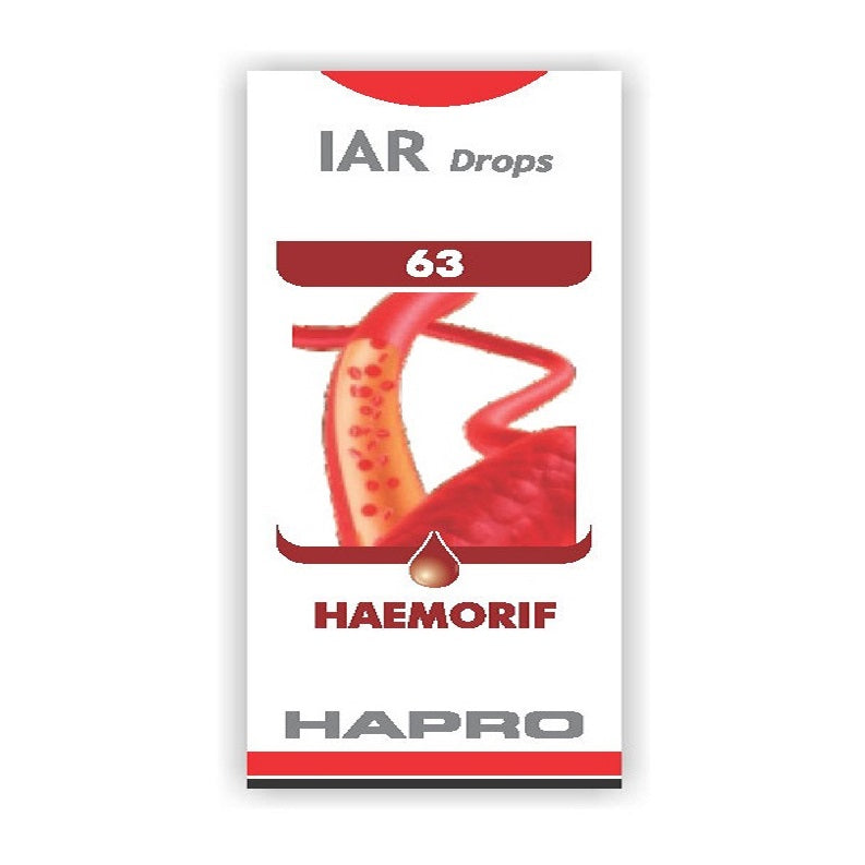 Hapro IAR (Insta Action Range Drops) Drop No – 63 Haemorif (30ml)