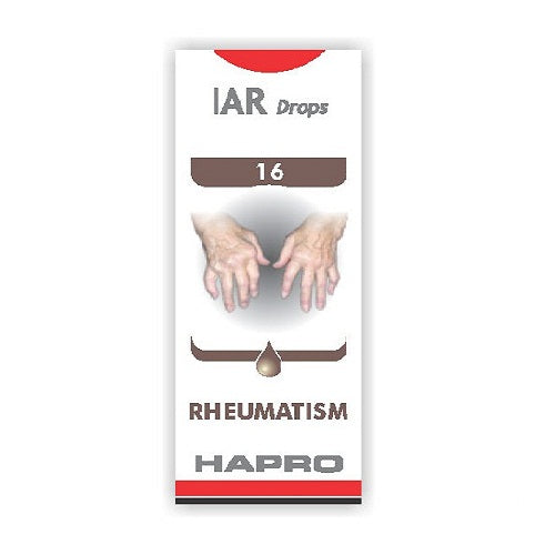 Hapro IAR (Insta Action Range Drops) Drop No – 16 Rheumatic Pain (30ml)