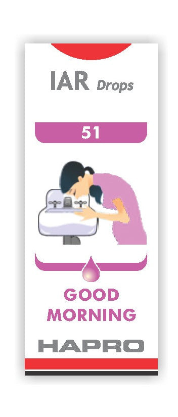 Hapro IAR (Insta Action Range Drops) Drop No – 51 Good Morning (30ml)