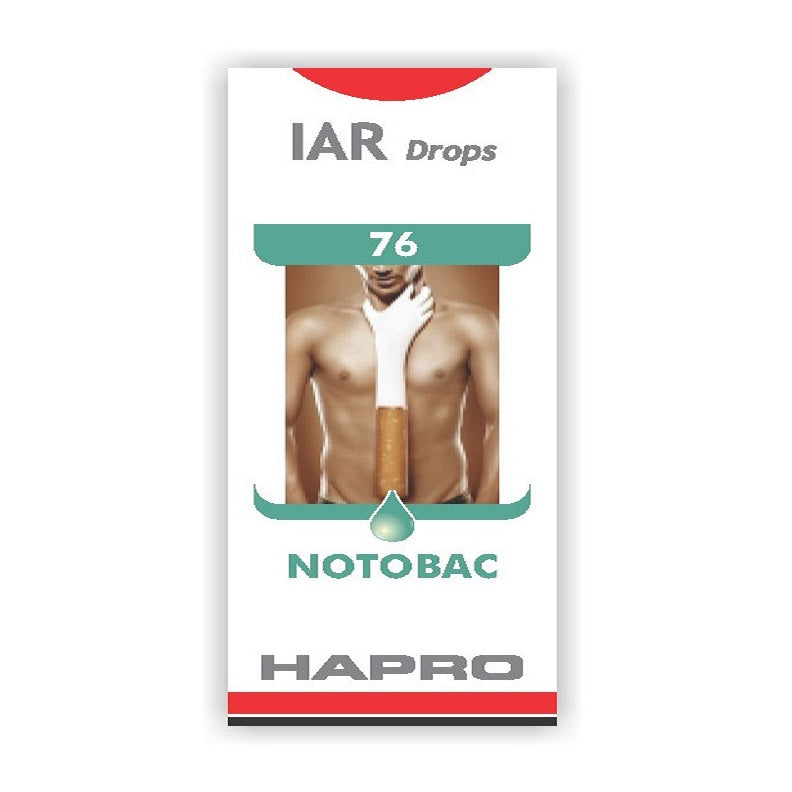 Hapro IAR (Insta Action Range Drops) Drop No – 76 NOTOBAC (30ml)