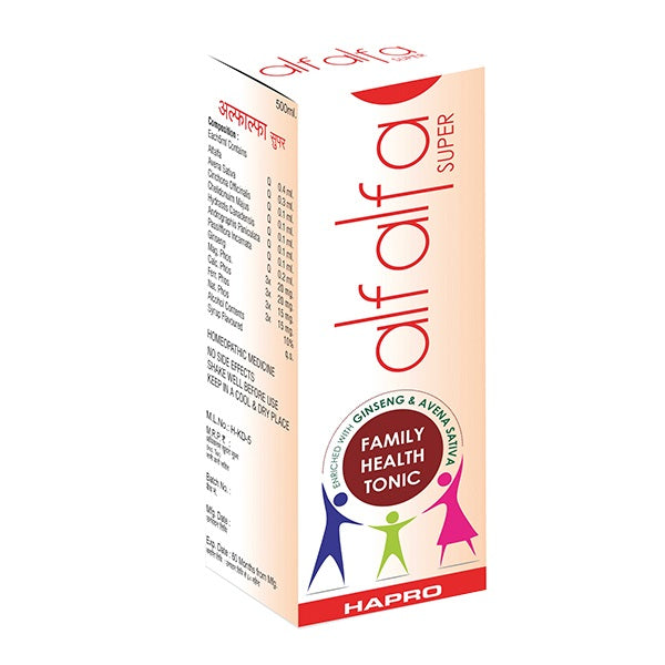 Hapro Alfalfa Super : Health Tonic for Anti Stress, Loss of Appetite, Digestion and Weakness.