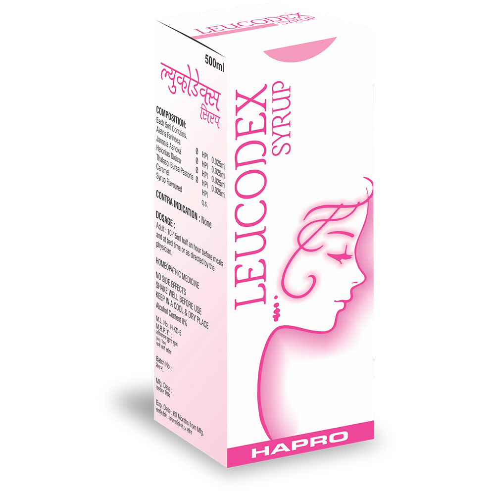 Hapro Leucodex : For marked astringent action on Non Specified Leucorrhoea.